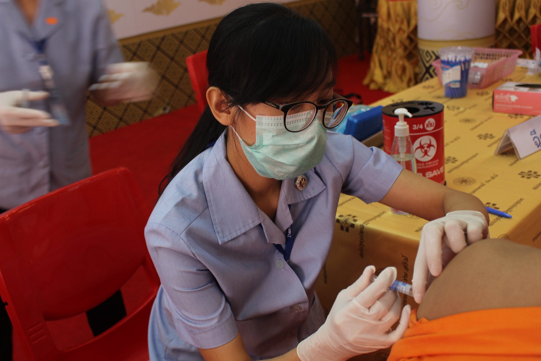 ภาพกิจกรรม โรงพยาบาลสงฆ์ร่วมดูแลสุขภาพสามเณรนักเรียน
